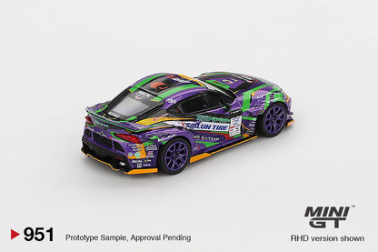 Mini GT 1/64 Toyota GR Supra KUHL 2021 D1GP EVANGELION RACING Purple - MGT00951-BL