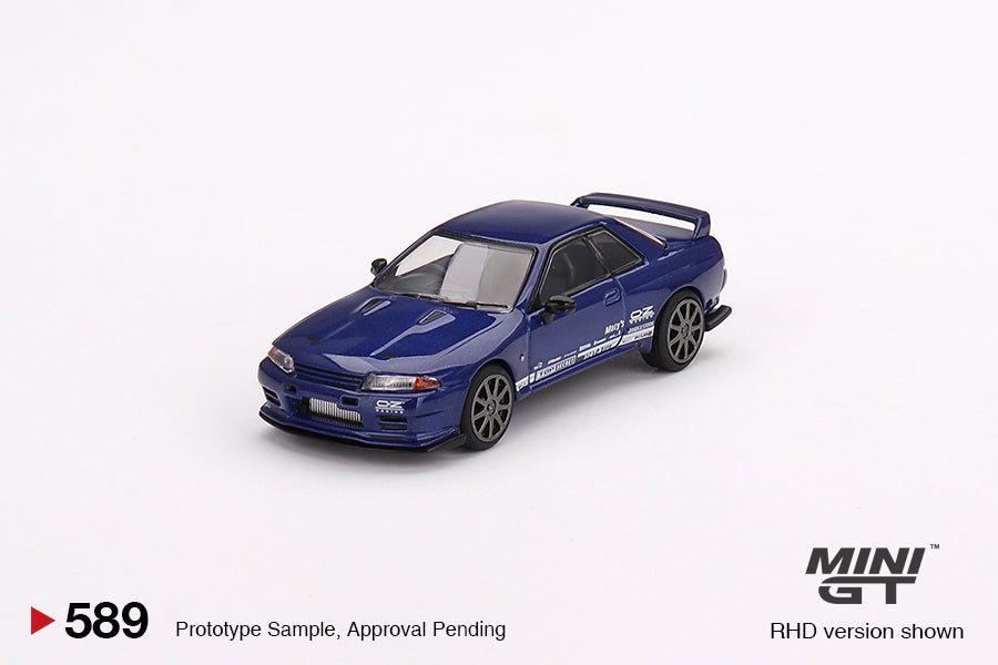 Mini GT 1/64 Nissan Skyline GT-R Top Secret  VR32 Metallic Blue