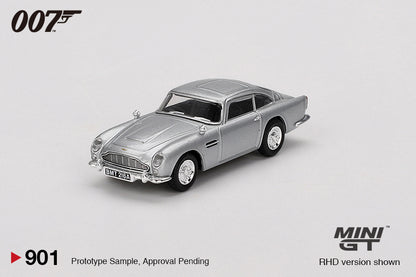 Mini GT 1/64 James Bond 007 Japan Blister Aston Martin DB5 “Thunderball” Silver - MGT00901-007J