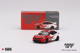 Mini GT 1/64 Honda Civic TYPE R #1 2023 Pace Car Red