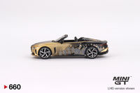 Mini GT 1/64 Bentley Mulliner Bacalar 2023 Christmas Edition Limited 9999 pieces Gold & Black