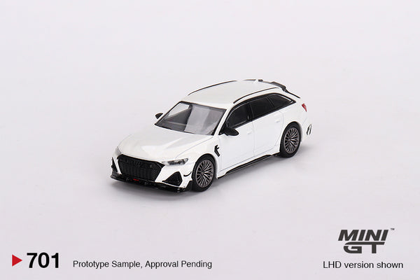 Mini GT 1/64 Audi ABT RS6-R Glacier White Metallic