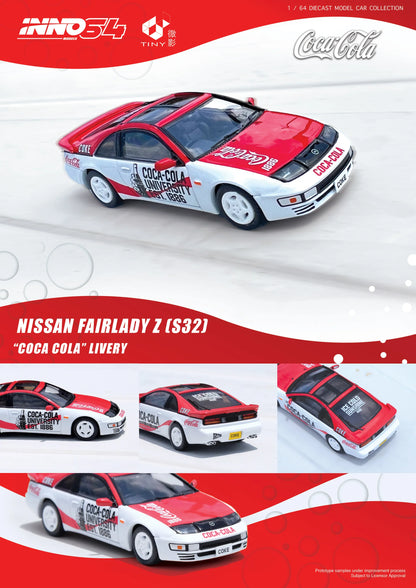 Inno64 1/64 Nissan Fairlady Z Coca-Cola Z32 Red & White