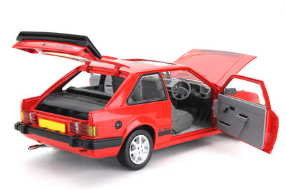 1/18 Sunstar 1984 Ford Escort RS1600i – Sunburst Red (RHD)