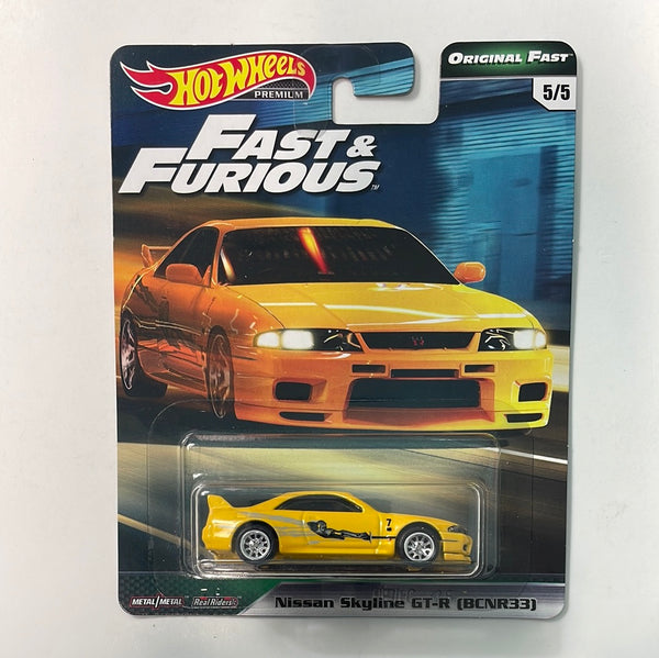 Hot Wheels Fast & Furious Original Fast Nissan Skyline GT-R (BCNR33) Yellow
