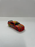 *Loose* Hot Wheels 1/64 Premium Car Culture Team Transport Nissan Silvia S15 HKS w/ Aero Lift Red & Yellow