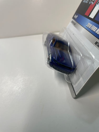 Hot Wheels 1/64 Mustang Mania 2010 Ford Mustang GT Blue - Damaged Card