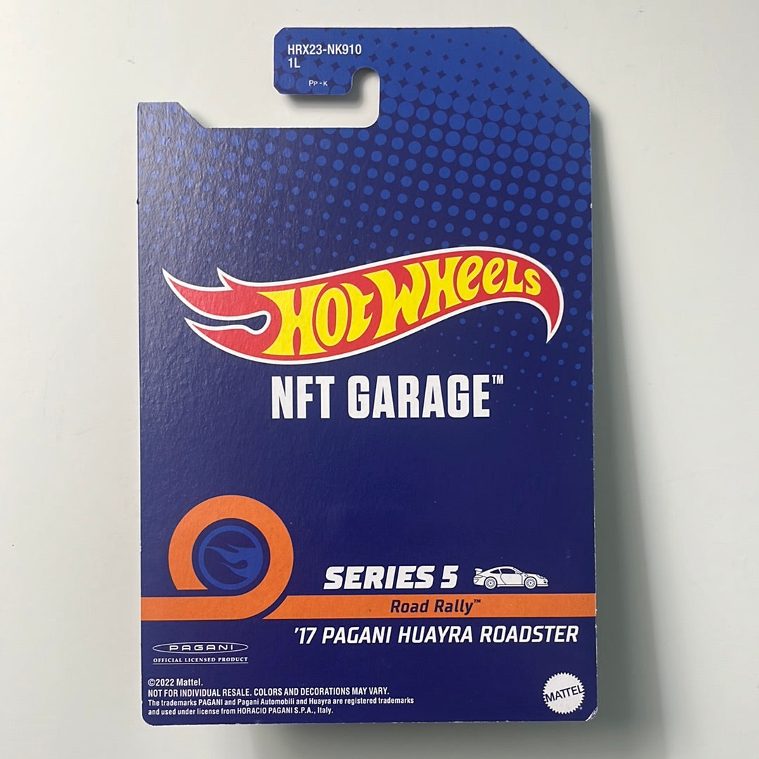 Hot Wheels NFT Garage Series 5 ‘17 Pagani Huayra Roadster Yellow (Limited to 3000 Units)