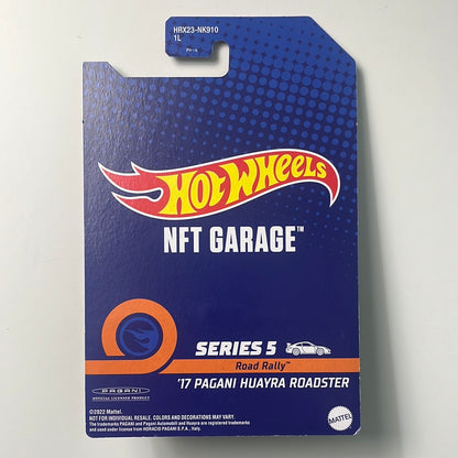 Hot Wheels NFT Garage Series 5 ‘17 Pagani Huayra Roadster Yellow (Limited to 3000 Units)
