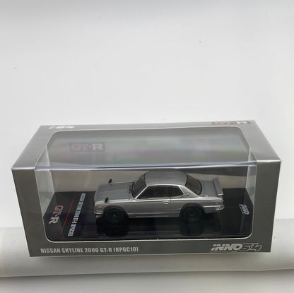 Inno64 1/64 Nissan Skyline 2000 GT-R (KPGC10) Silver - IN64-KPGC10-SIL