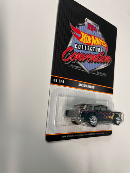 Hot Wheels 1/64 28th Annual Collectors Convention Los Angeles Chevy Classic Nomad Black & Blue