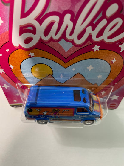 Hot Wheels 1/64 Pop Culture Barbie custom GMC Panel Van/ Fourgonnette GMC Personnalisee Blue - JHW98