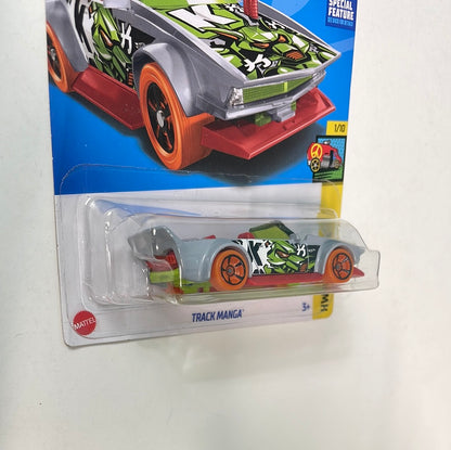Hot Wheels 1/64 Track Manga Grey - Damaged Card