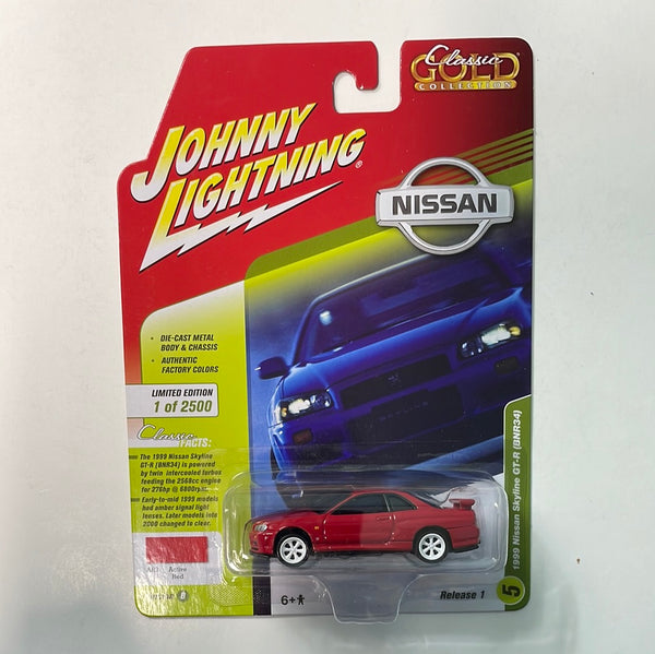 Johnny Lightning 1/64 1999 Nissan Skyline GT-R(BNR34) Version B Red
