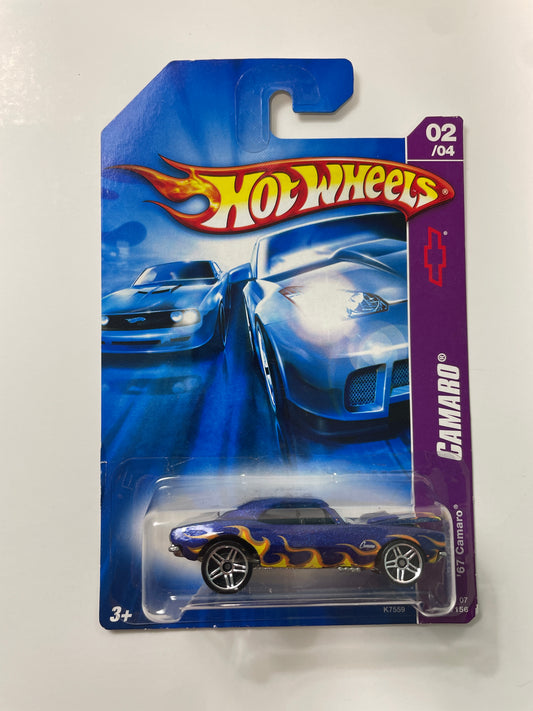 Hot Wheels 1/64 '67 Camaro Blue - Damaged Box