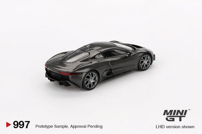 Mini GT 1/64 Jaguar C-X75 Test Car Black