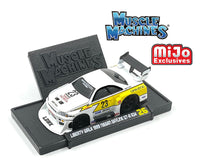 Maisto Muscle Machines 1/64 Liberty Walk 1999 Nissan Skyline GT-R R34 #23 White & Yellow - Damaged Card