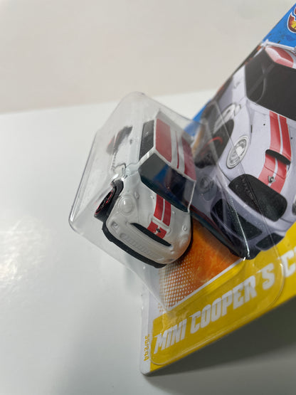 Hot Wheels 1/64 Mini Cooper S Challenge Short Card White