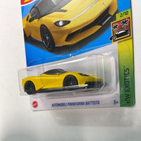 Hot Wheels 1/64 Automobili Pinninfarina Battista Yellow