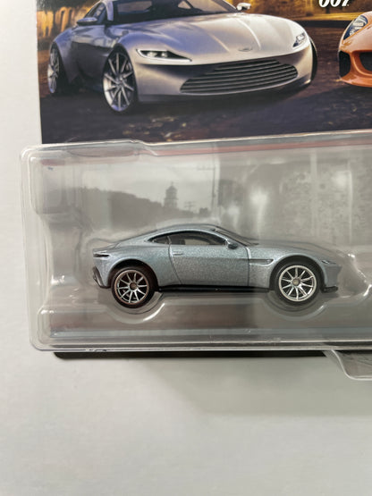 Hot Wheels 1/64 Premium Car Culture 2 Pack Spectre 007 Aston Martin DB10 Silver & Jaguar C-X75 Orange - JBL04