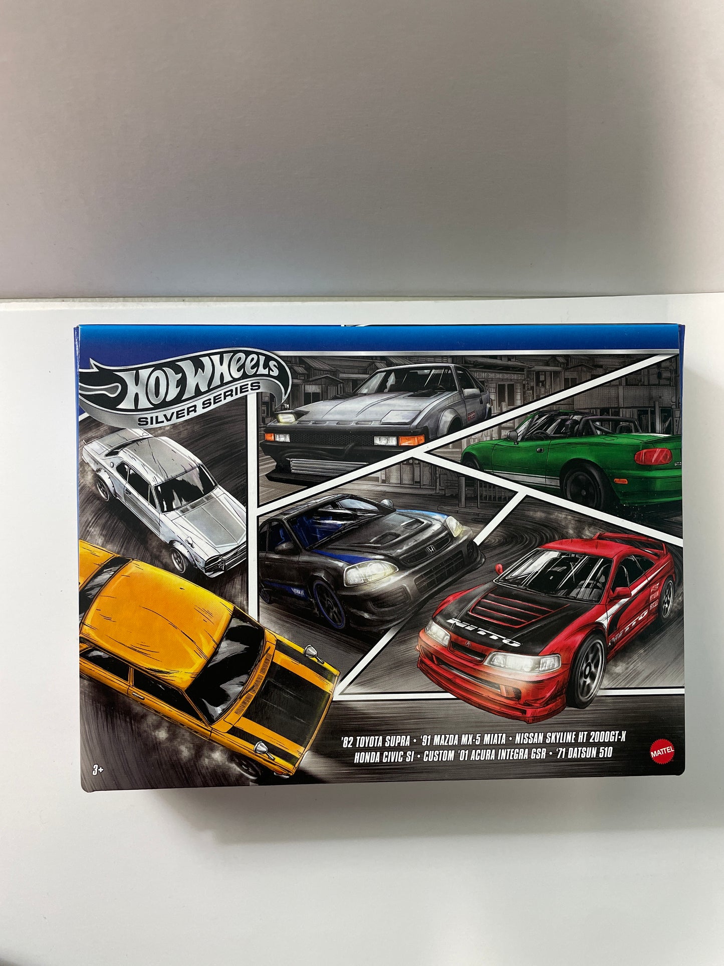 Hot Wheels 1/64 Silver Series Japan Themed 6-Pack In Deluxe Packaging - JBY77