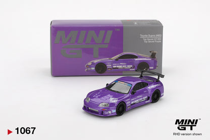 Mini GT 1/64 Toyota Supra (A80) Top Secret GT-300 Top Secret Purple - MGT01067