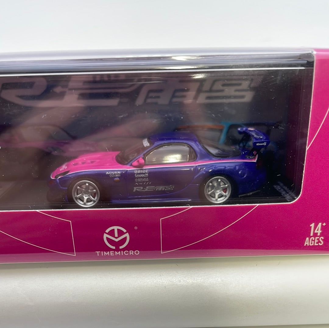 Time Micro 1/64 Mazda RX-7 RE Amemiya Pink