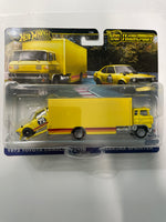 Hot Wheels 1/64 Car Culture Team Transport 1972 Toyota Corolla Levin & Sakura Sprinter Yellow