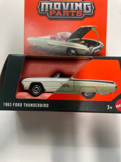 Matchbox 1/64 Moving Parts 1963 Ford Thunderbird White - JHV64