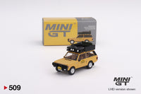 Mini GT 1/64 Range Rover 1982 Camel Trophy Papua New Guinea Team USA Yellow