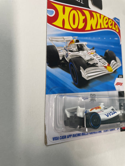 Hot Wheels 1/64 Formula 1 Visa Cash App Racing Bulls Formula One Team/ Équipe White - Damaged Box