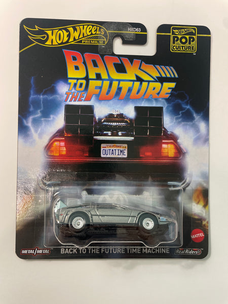 Hot Wheels 1/64 Pop Culture Back to The Future Time Machine Silver