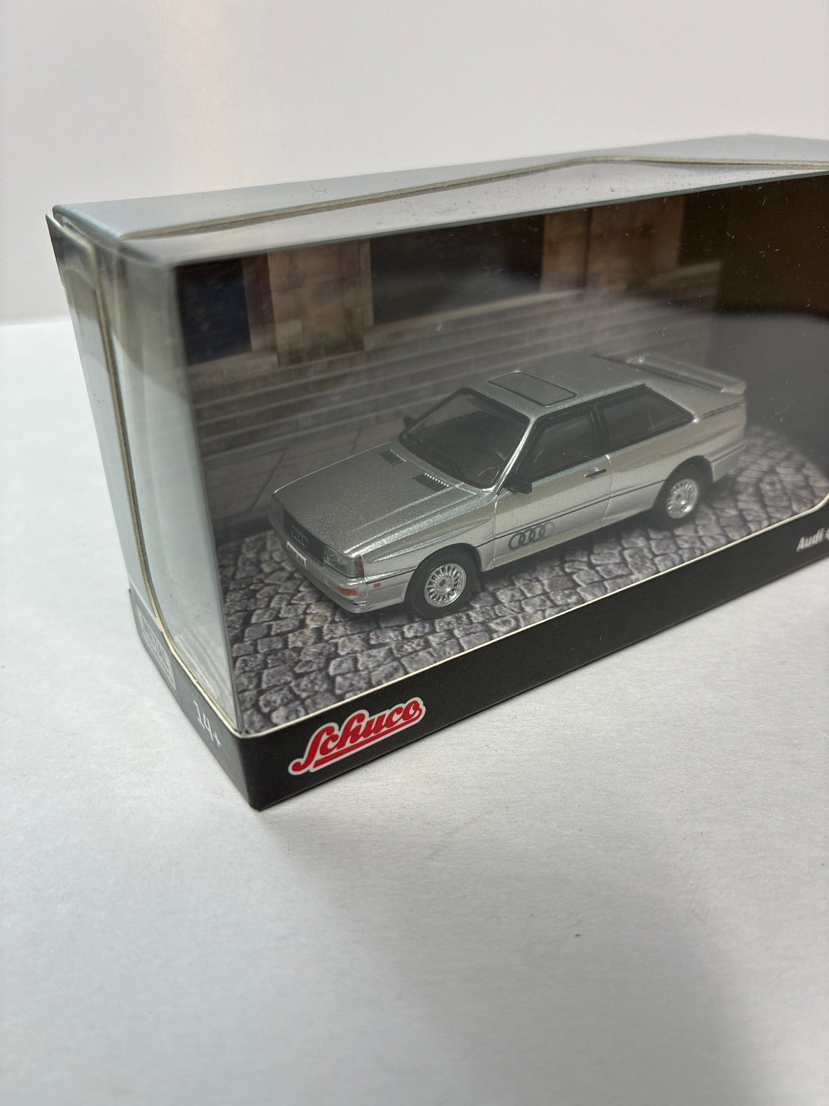 Tarmac Works x Schuco 1/64 Audi Quattro COLLAB64 Silver - T64S-025-SL