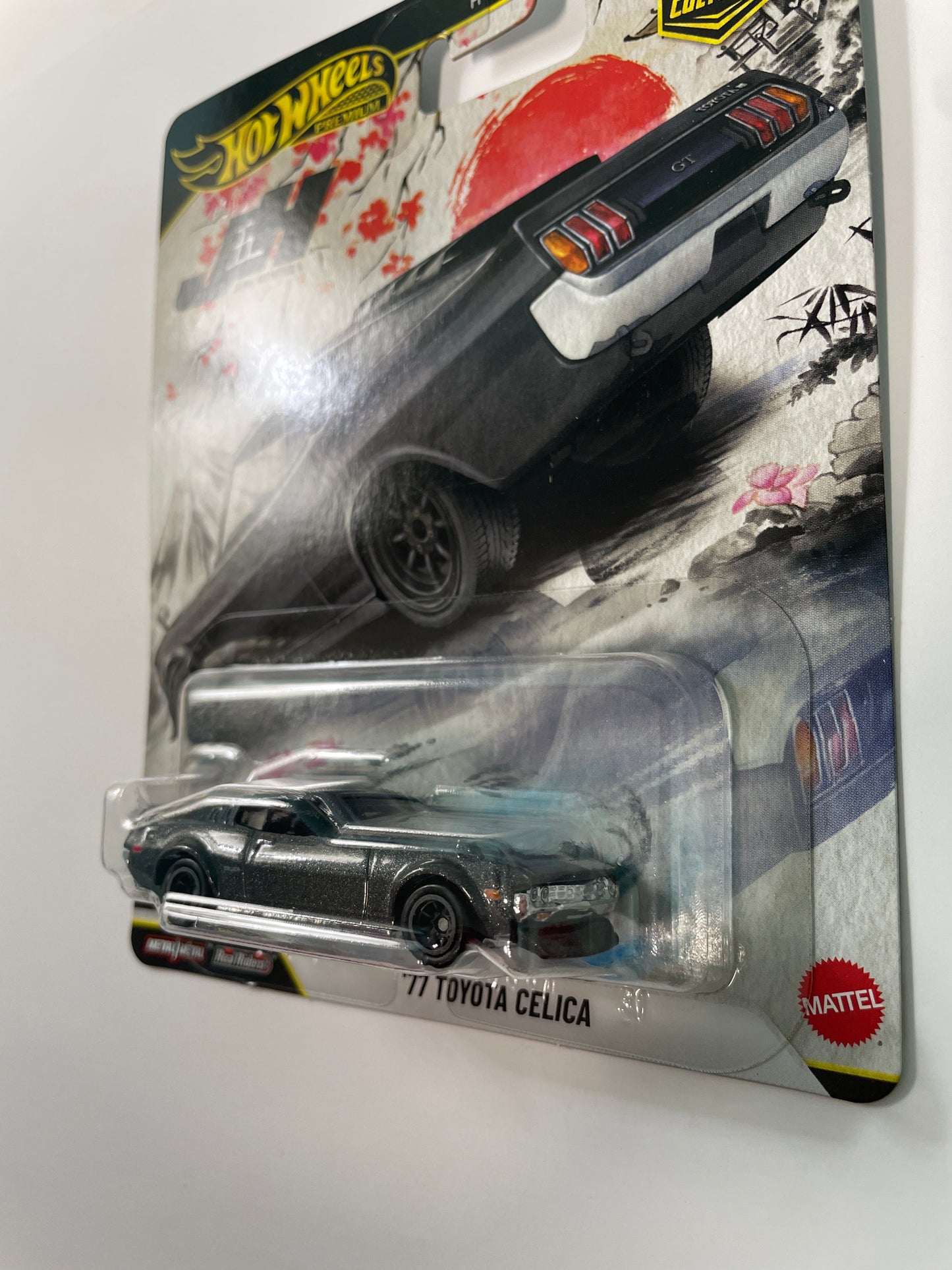 Hot Wheels 1/64 Car Culture Japan Historics 5 '77 Toyota Celica Black - JKD98 - Damaged Box