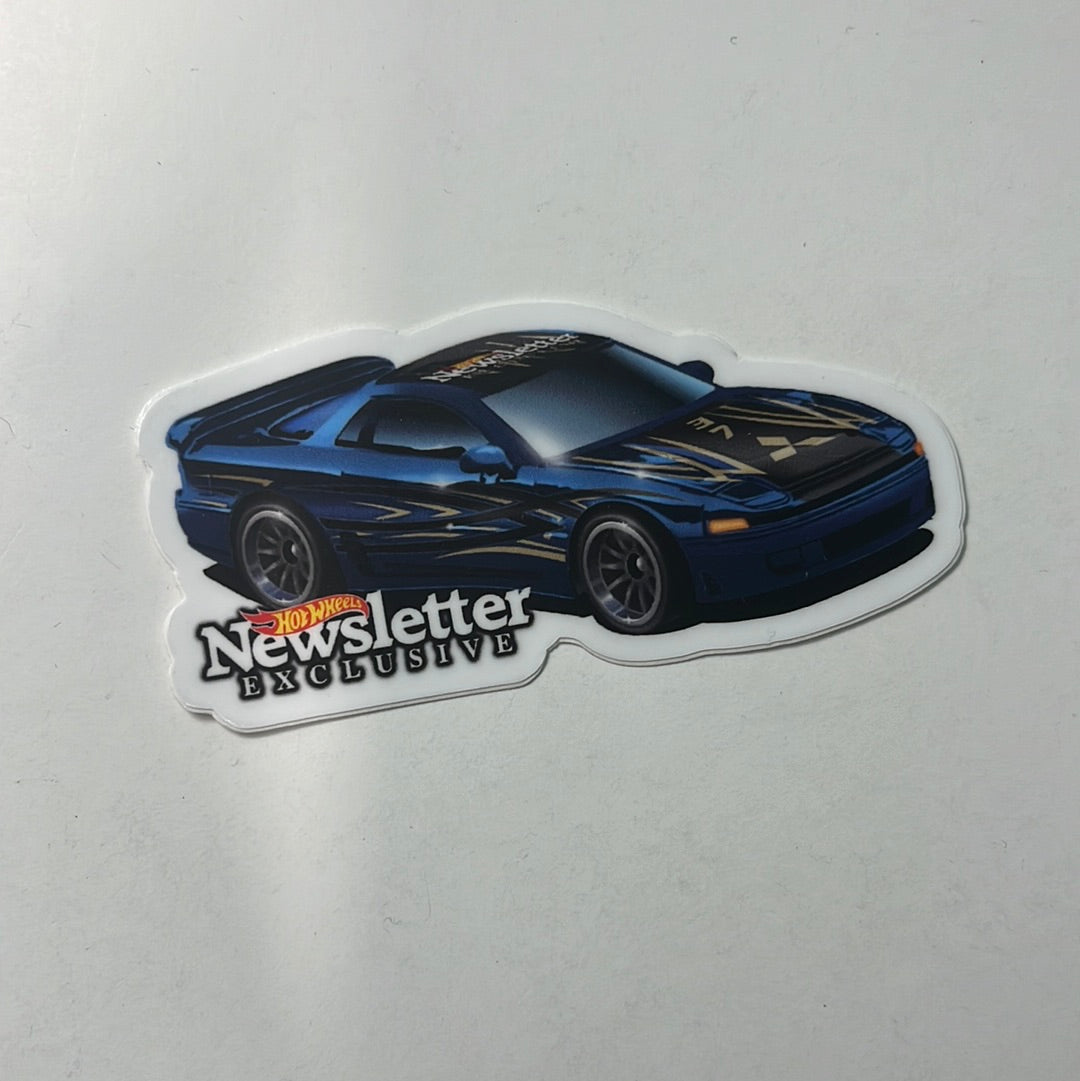 Hot Wheels Convention Newsletter Mitsubishi 3000GT VR-4 Blue