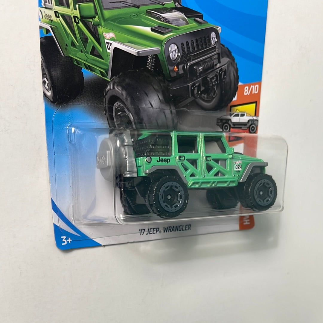 Hot Wheels 1/64 ‘17 Jeep Wrangler Green - Damaged Card