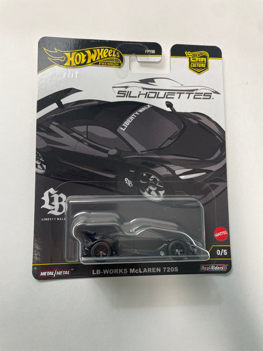 *Chase* Hot Wheels 1/64 Car Culture Silhouettes LB-Works McLaren 720S Black - JBK62