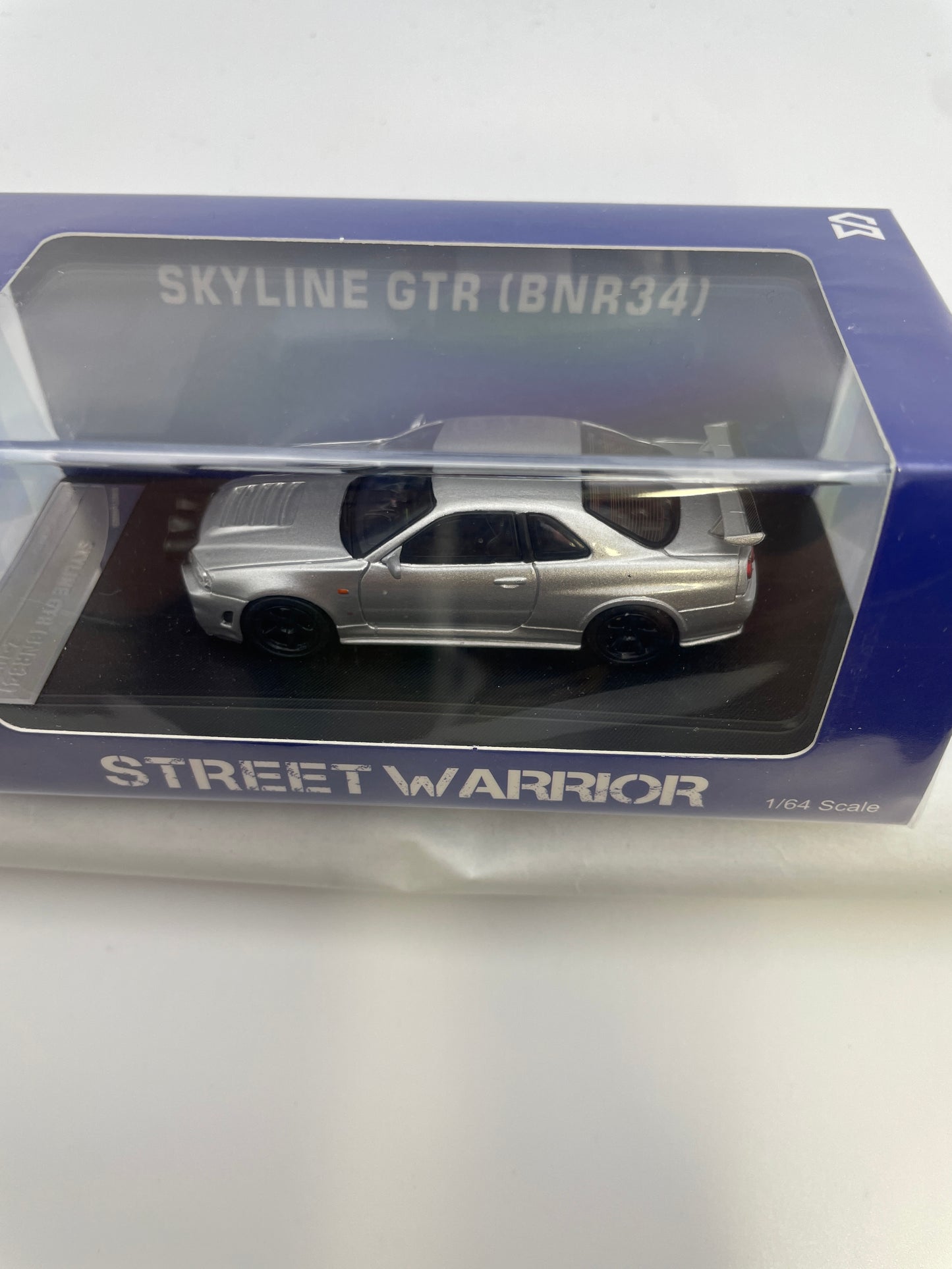 Street Warrior 1/64 Nissan Skyline GT-R BNR34 Z-Tune Drift Silver