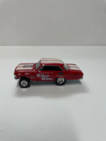 *Loose* Hot Wheels 1/64 Car Culture ‘64 Chevy Nova Gasser Red & White