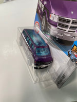 Hot Wheels 1/64 Dodge Van Purple - Damaged Card