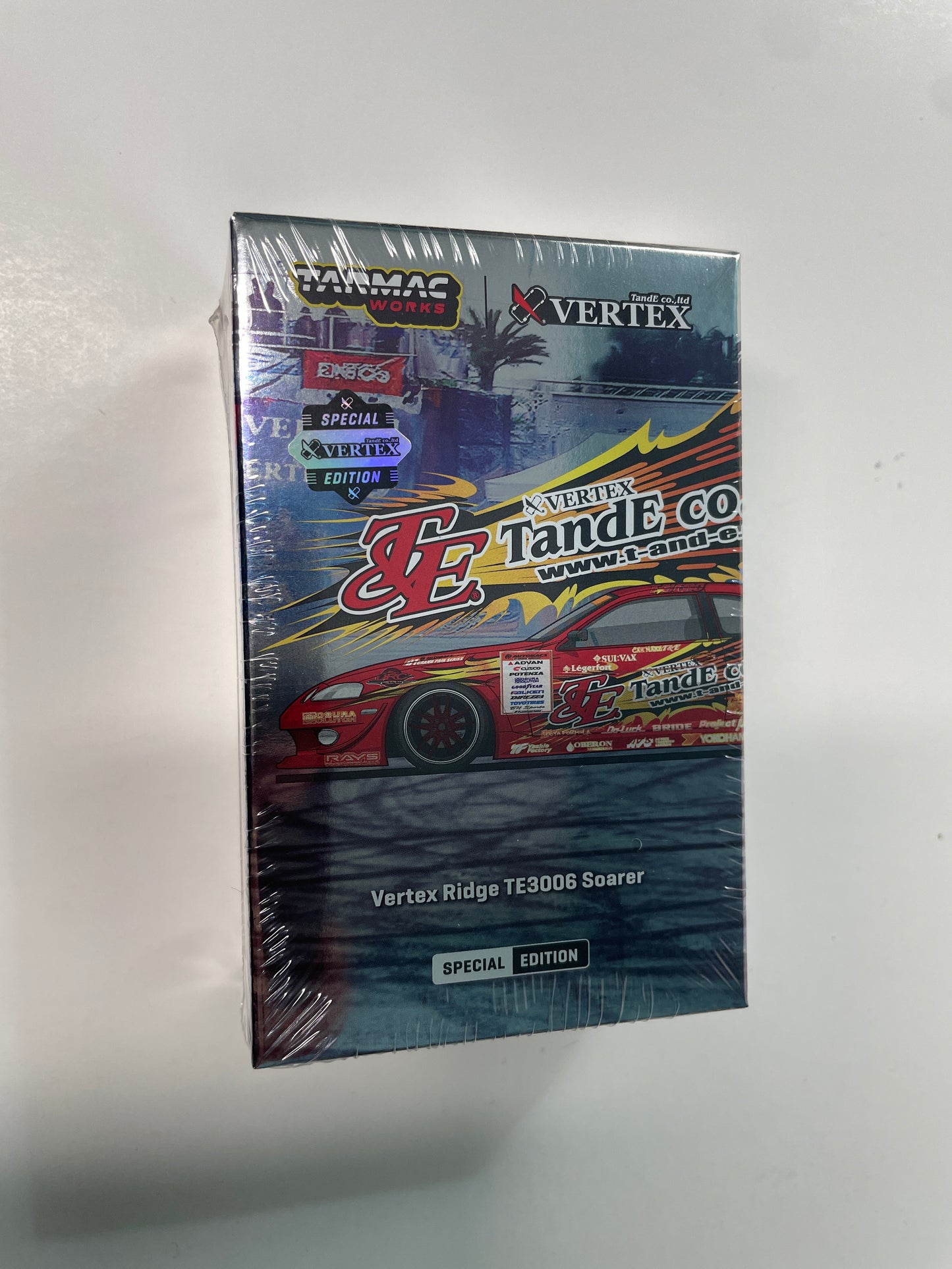 Tarmac Works 1/64 Tokyo Auto Salon Vertex Ridge TE3006 Toyota Soarer Global64 Red - T64G-080-TE3006