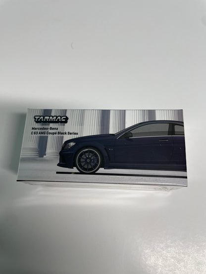Tarmac Works 1/64 Mercedes-Benz C 63 AMG Coupé Black Series Matte Black - GLOBAL64
