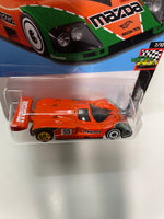 Hot Wheels 1/64 Mazda 787B Orange - Damaged Card