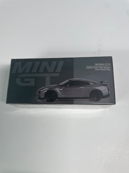Mini GT 1/64 Nissan GT-R Nismo R35 CRS Version Dark Metal Gray - MGT01089