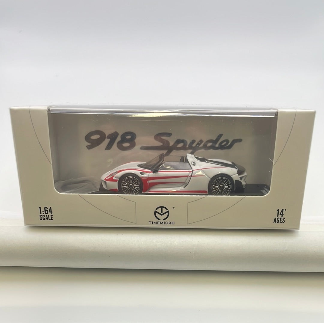 Time Micro 1/64 Porsche 918 Spyder White