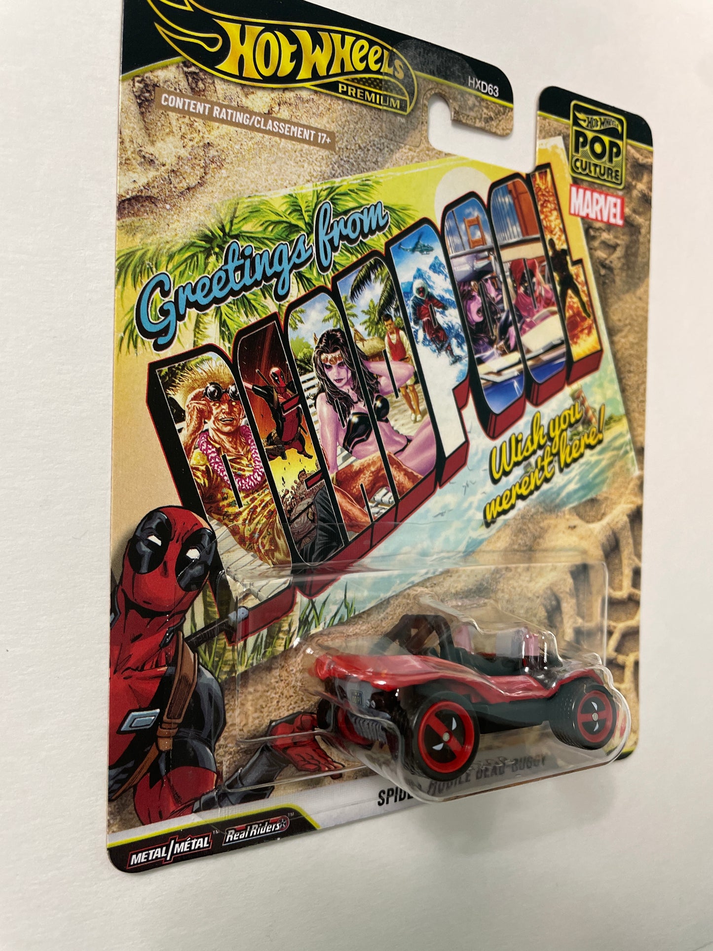 Hot Wheels 1/64 Pop Culture Marvel Spider-Mobile Dead-Buggy Red - JHX06