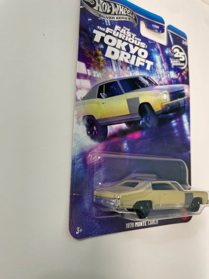 Hot Wheels 1/64 Silver Series The Fast And The Furious Tokyo Drift 1970 Monte Carlo Beige - JKX07