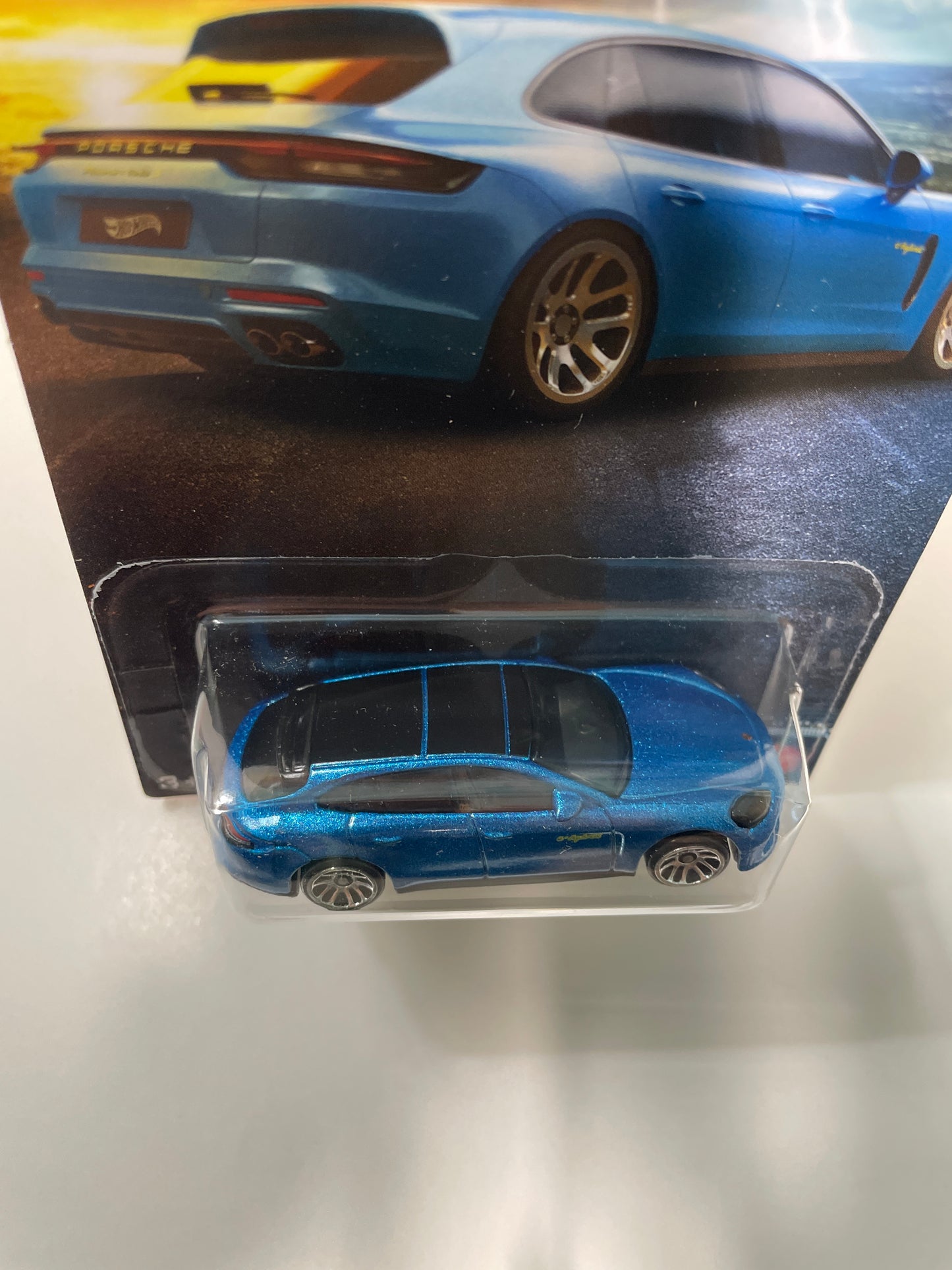 Hot Wheels 1/64 Silver Series Hybrid Speed Porsche Panamera Turbo S E-Hybrid Sport Voiture de Sport Hybride Turismo Blue - JCB79