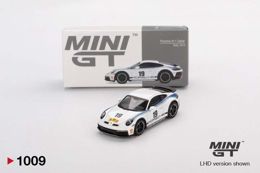 Mini GT 1/64 Porsche 911 Dakar Rally 1974 n.19 White - MGT01009