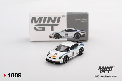 Mini GT 1/64 Porsche 911 Dakar Rally 1974 n.19 White - MGT01009